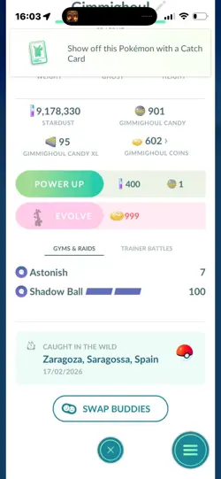 Pokemon Go Shiny Gimmighoul ( Reduced) - Image 2