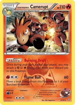 Pokemon TCG - Team Magma's Camerupt 2/34 Double Crisis Holo - LP - Image 1