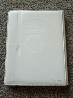 Pokemon Arceus Ultra Pro White Binder with Gold 9 Pocket Page Slightly Used - Image 3