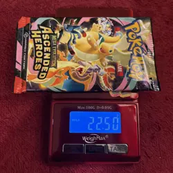 SUPER HEAVY! 22.50g 🌟Ascended Heroes🌟 Pokemon TCG Booster Pack. Sealed - Image 1