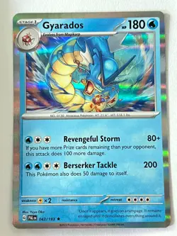 Gyarados 043/193 Holo Rare Paldea Evolved Pokemon TCG - Pack Fresh Near Mint NM - Image 1