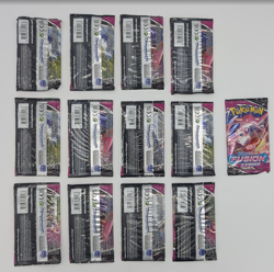 Pokemon TCG Fusion Strike Booster Pack Lot of 13 New Factory Sealed - Image 4