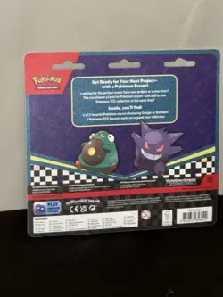 Pokemon Gengar Back 2 School 2 Booster Pack With Eraser New In Package - Image 2