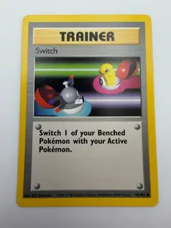 #95/102 Switch Normal Common - Pokemon TCG Base Set - Vintage - LP (See Photos) - Image 1