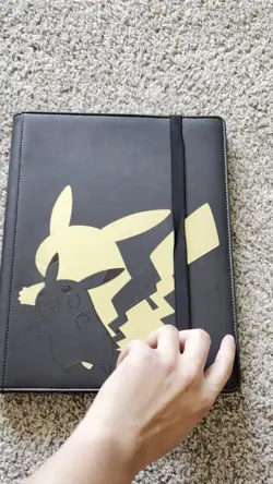 Pokemon Ultra-Pro Premium Binder Pikachu Black and Gold - Image 2