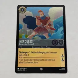 Hercules 180/204 Disney Lorcana Azurite Sea Common Cold Foil Card NM - Image 1