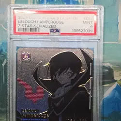 Union Arena Lelouch Lamperouge SR 3 stars - number 094/100 PSA 9 - Image 4