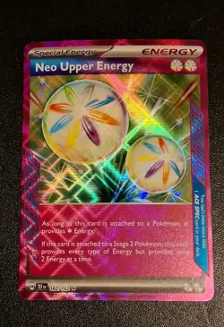 Neo Upper Energy 162/162SV05 Temporal Forces Holo Pokemon TCG Card - Image 1