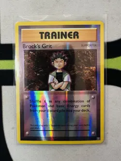 Brock's Grit XY Evolutions 74/108 Reverse Holo Pokemon Card - Image 1