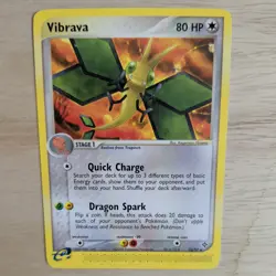 VIBRAVA 22/97 POKEMON CARD (EX DRAGON SET) - Image 1