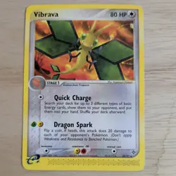 VIBRAVA 22/97 POKEMON CARD (EX DRAGON SET) - Image 2