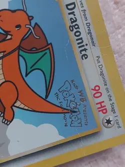 Dragonite Promo (4) First Movie Pokemon Card WB Stamped - Image 2