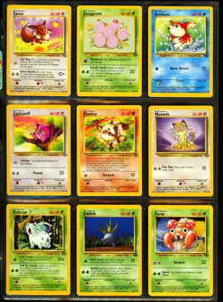 1999 Pokemon JUNGLE Set COMPLETE Non Holo UNCOMMON COMMON Cards #31-64 Lot NM+ - Image 4