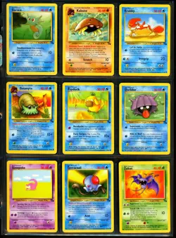 1999 Pokemon FOSSIL SET Unlimited Edition COMPLETE Uncommon Common Cards Lot NM+ - Image 4