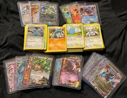 Pokemon Mid Era Mixed Cards Lot (EX, Common & Uncommon) Lot MP-DAMAGE - Image 1