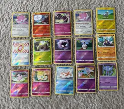 Lot Of 15 Pokemon Cards Sun & Moon - Image 1