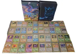 Pokemon Card Lot WOTC MP-HP-DMG - Holos, 1st & More - 2 Binders - Over 180 Cards - Image 1