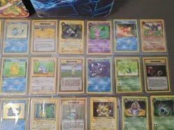 Pokemon Card Lot WOTC MP-HP-DMG - Holos, 1st & More - 2 Binders - Over 180 Cards - Image 2