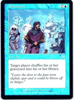 #105 Reminisce MTG Onslaught Uncommon Foil - Image 1