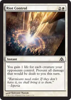 Riot Control - Dragon's Maze #6/156 MTG Magic The Gathering - Image 1