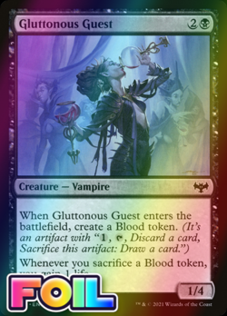 x1 Gluttonous Guest VOW MTG 114/277 FOIL COMMON M/NM 1x - Image 1