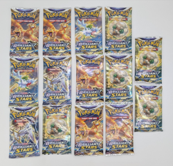 POKEMON TCG! 14 x SWSH Brilliant Stars BOOSTER PACK SEALED BRAND NEW - Image 1