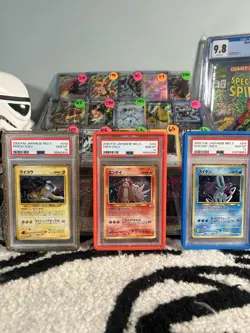 PSA 10 Pokemon 2000 Suicune 245 Entei 244 Raikou 243 Holo Neo 3 Set Japanese - Image 1