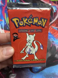 1999 Pokemon Base Set 2 Booster Pack Mewtwo Artwork FACTORY SEALED WOTC Heavy - Image 2
