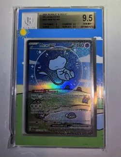 BGS 9.5 Mew EX 232 Pokemon Paldean Fates Special Illustration Rare Bubble Mew - Image 2