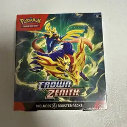 Sword & Shield Crown Zenith Pokemon TCG Booster Bundle - (Factory Sealed) 820650858963 - Image 1