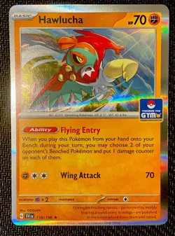 Hawlucha 118/198 Pokemon Southeast Asia GYM Stamped Exclusive Promo SVI - Image 1