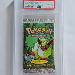 Pokemon Jungle 1st Edition Booster Pack Flareon PSA 10 Wizards of the Coast 1999 - Image 1