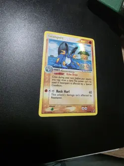 Pokemon Swampert EX TCG Crystal Guardians 27/100 Reverse Holo Rare Stamped - Image 3