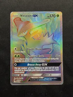Pokemon - Virizion GX 217/214 Secret Rare - Lost Thunder LP - Image 1