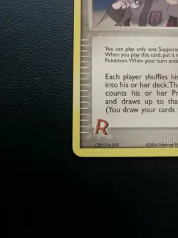 Pokemon Card Trainer Rocket's Admin 86/109 EX Team Rocket Returns Uncommon - Image 4