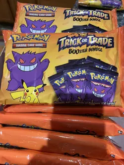 Pokemon TCG Trick or Trade BOOster Pack bundle 40 packs Halloween cards X 10 Bag 820650850783 - Image 1