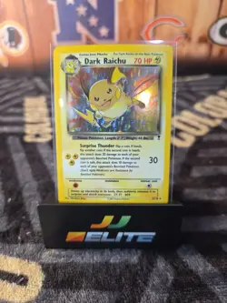 Pokemon 2002 Legendary Collection Holo Card Dark Raichu 7/110 Lightly Plaued - Image 1