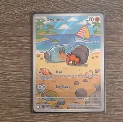 Dwebble Illustration Rare card (#129/086) TCG: Scarlet & Violet—Black Bolt - Image 1