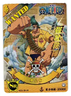 Franky SR NO3 SR-24 One Piece Anime TCG CCG Anime Card - Image 1
