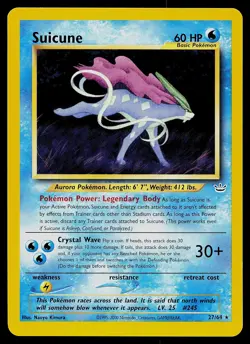 Pokemon Card - Suicune Neo Revelation 27/64 Rare - Image 1