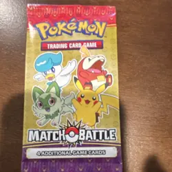 Pokemon Match Battle 2023 Promo Pack 4 Cards Pikachu Sprigatito Quaxly Fuecoco - Image 1