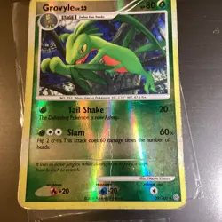Grovyle 39/100 Reverse Holo - Pokemon Stormfront Card TCG 2008 Damaged - Image 1