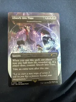 ABSORB INTO TIME - TEMPORAL EXTORTION SECRET LAIR DROP SLD RARE SORCERY MTG 1859 - Image 1