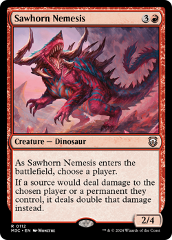 Sawhorn Nemesis 112 NM Near Mint M3C Modern Horizons 3 Commander Magic MTG - Image 1