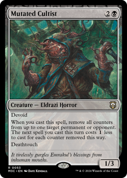 Mutated Cultist 53 NM Near Mint M3C Modern Horizons 3 Commander Magic MTG - Image 1