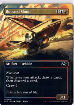 Boosted Sloop NM/M* BORDERLESS Aetherdrift ENGLISH 0320 mtg -UnltdCards - Image 1