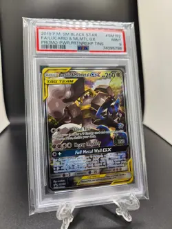 2019 Pokemon Lucario & Melmetal GX SM192 Black Star Promo PSA 9 - Image 1