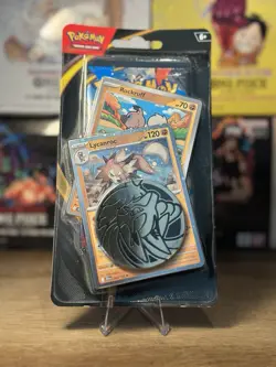 Pokemon TCG Mega Evolution Checklane Blister Rockruff & Lycanroc - Image 1