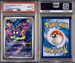 Gastly Illustration Rare Pokemon PSA 10 Temporal Forces GEM MT 177/162 - Image 3