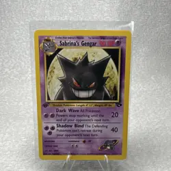 Pokemon Sabrina's Gengar 1st Edition Gym Challenge 29/132 - CLEAN - Image 1